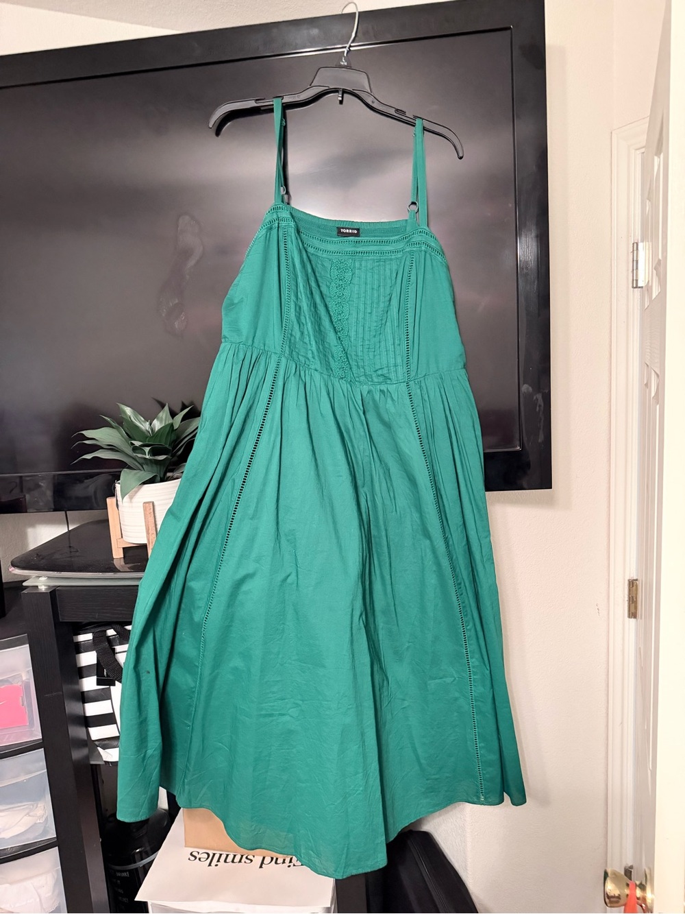 torrid Emerald Green Spaghetti Strap Sundress